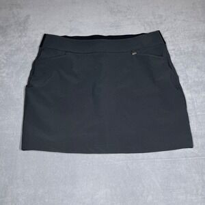 Greg Norman Women's Skort XL Black Golf Moisture-Wicking Stretch Performance NWT